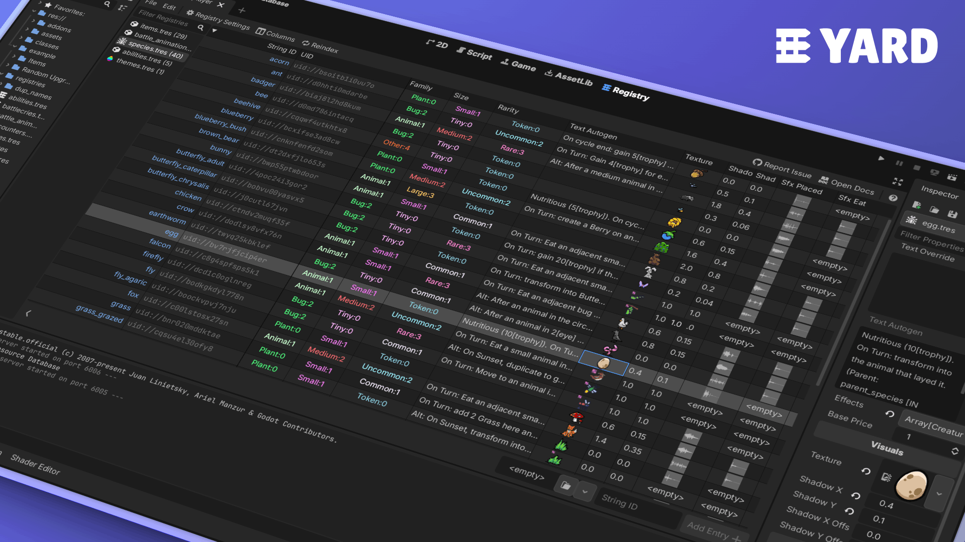 YARD — Yet Another Resource Database