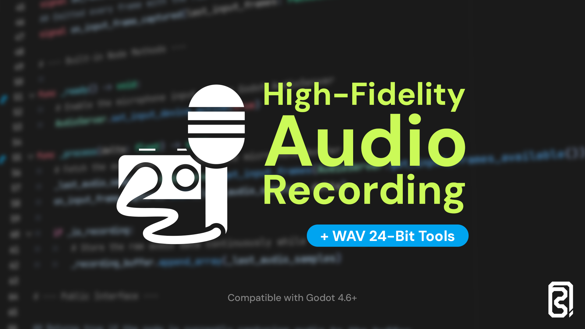 High-Fidelity Audio Recording and WAV 24-Bit Tools for Godot 4.6+