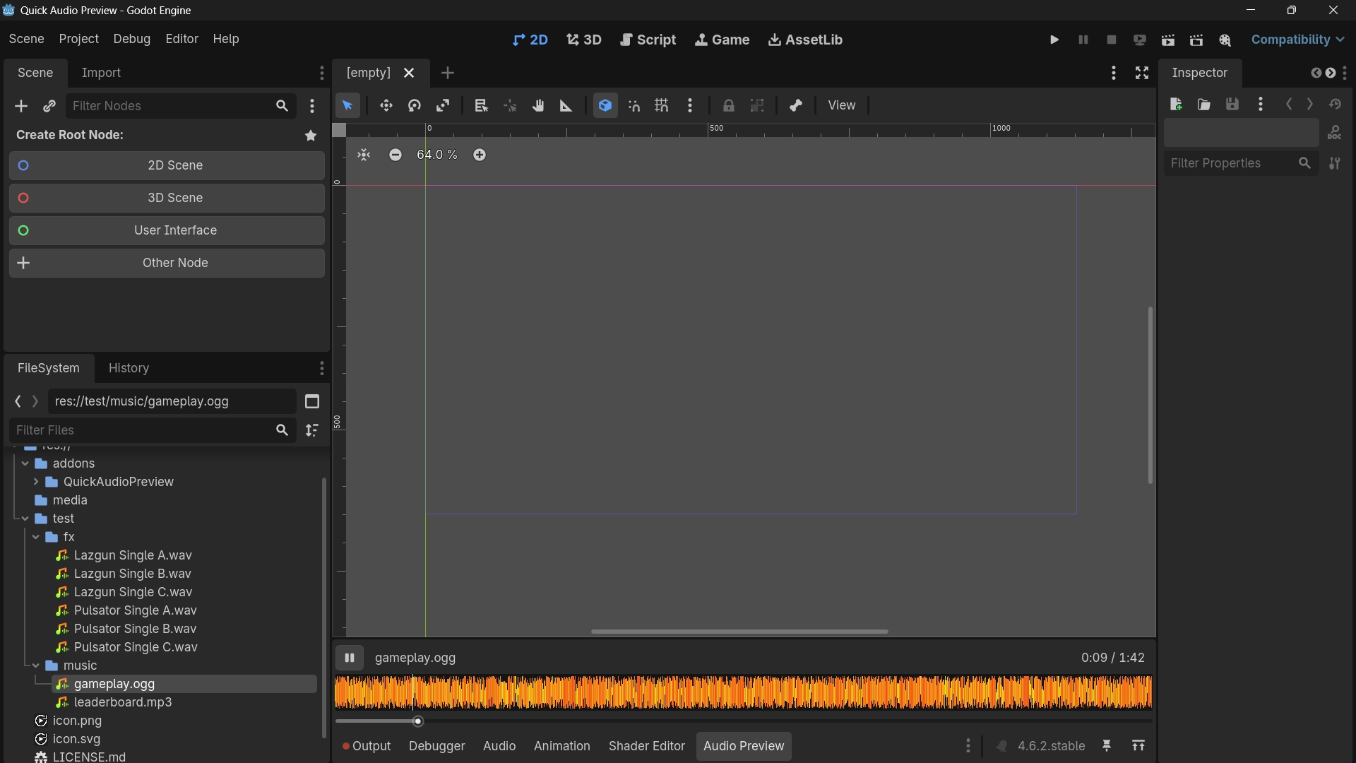 Quick Audio Preview