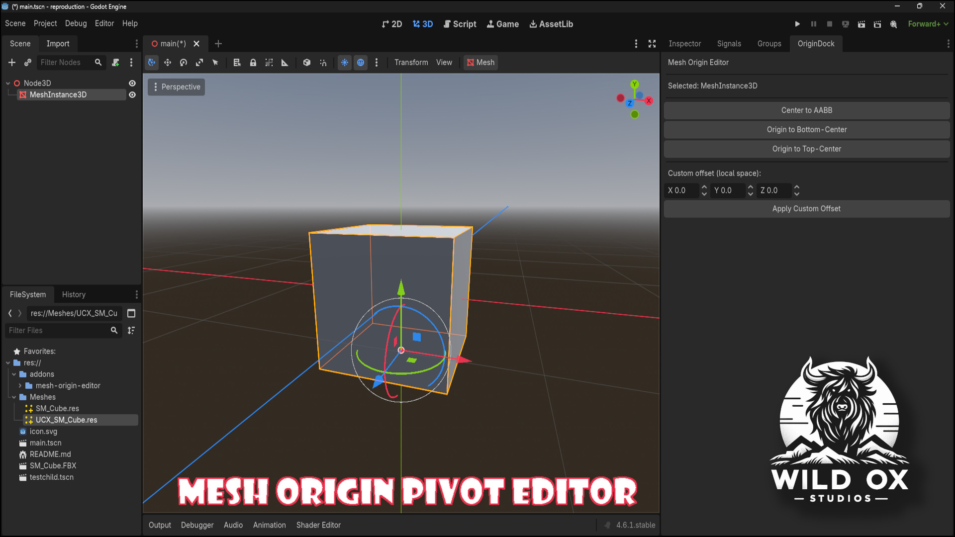 Mesh Origin Pivot Editor